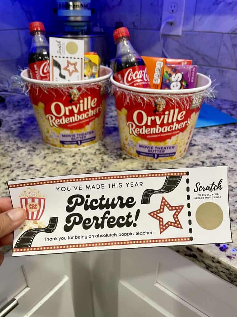 Redbox teacher gift printable