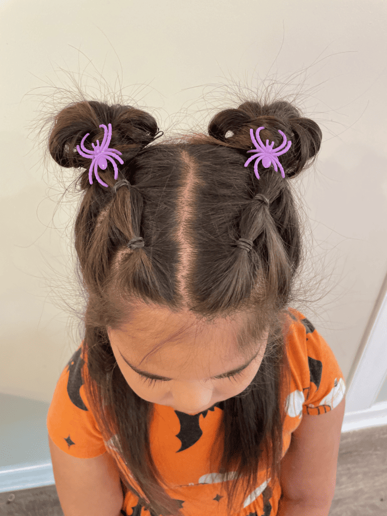 halloween hairstyle for kids