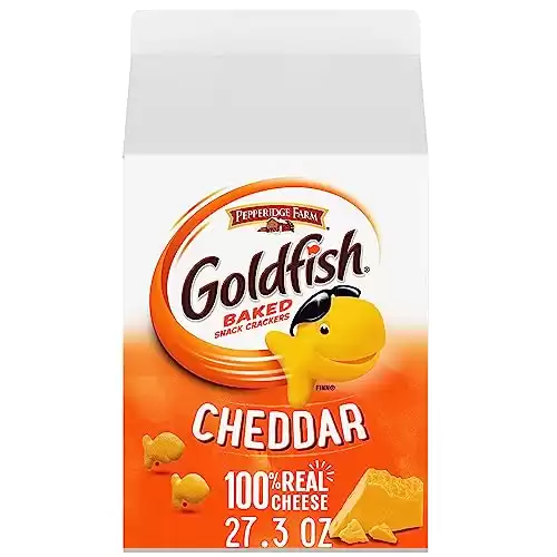 Goldfish Cheddar Cheese Crackers, 27.3 oz Carton