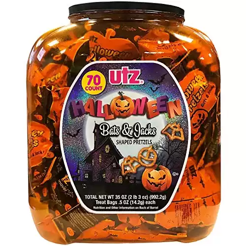 UTZ Bats & Jacks Shaped Pretzels 70 X .5 Oz Net Wt (35 Oz)