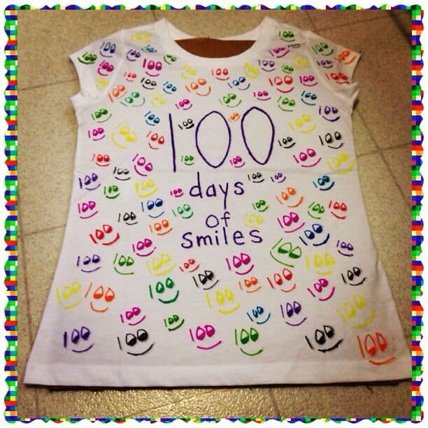 creative 100th day of school shirt ideas for girls