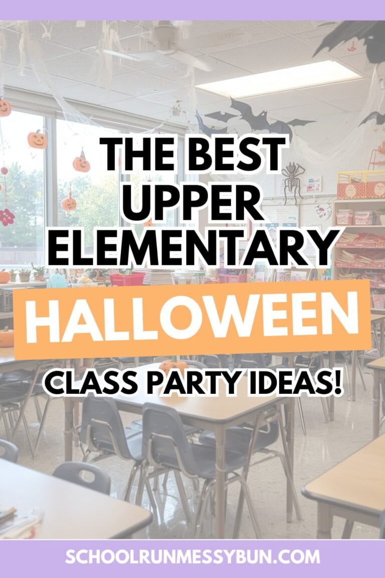Upper Elementary Halloween Class Party Ideas for Room Moms